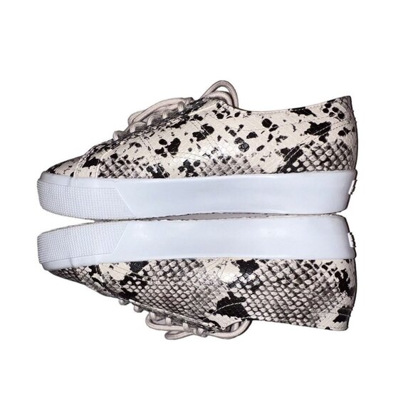 Superga‎ 2790 Synthsnake Platform Sneaker, Women's Size 9 M, Taupe MSRP $99 - Picture 7 of 10